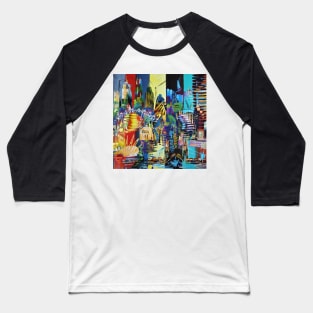 City of London Abstract Painting 620 Baseball T-Shirt